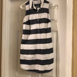 Gray and White Tank Dress